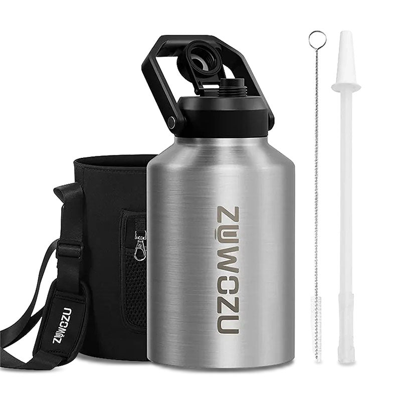 Insulated water jug with carry pouch